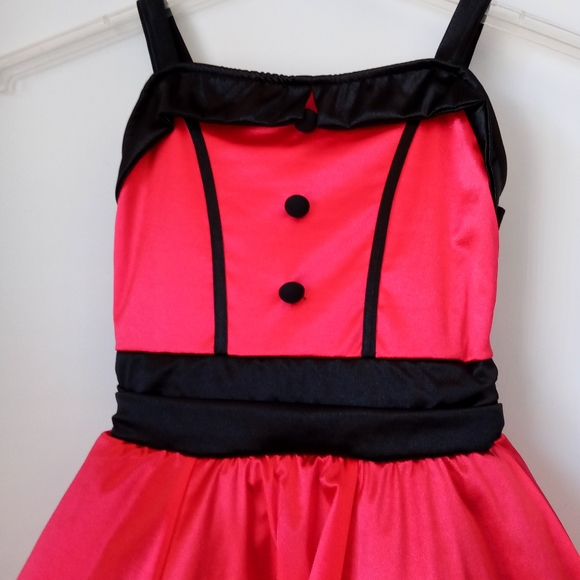 Dance Recital Costume Child-Medium or Large Red NEW Toule Pageant - Picture 2 of 12